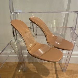 ZARA Nude & PVC Heels
